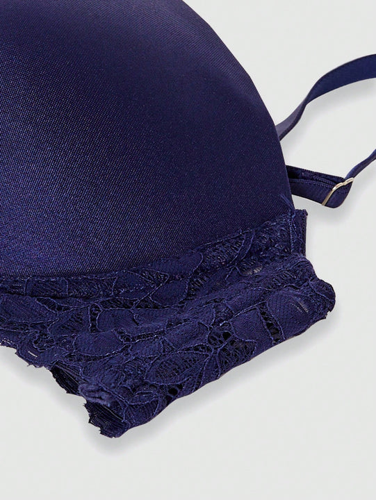 DesireSculpt Conjunto De Lenceria De Encaje Con Bordes Para Mujer