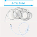 1 pieza de tira de luz neón blanca de 1-5m (3.28-16.4 pies) con voltaje seguro de 5V, conexión USB táctil, se puede cortar y doblar, adecuada para decoración interior, paisajes exteriores, ambiente festivo, escenas de bricolaje