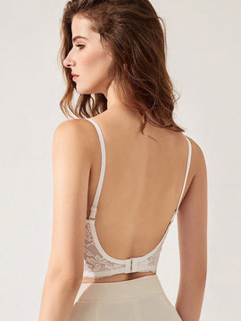 Ropa interior de mujer sin espalda en forma de U, sujetador invisible sin espalda sexy