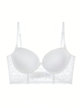 Ropa interior de mujer sin espalda en forma de U, sujetador invisible sin espalda sexy
