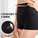NEW 3 piezas Boyshorts solidos con cintura alta, transpirables y comodos para dar forma al vientre
