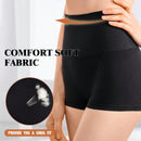 NEW 3 piezas Boyshorts solidos con cintura alta, transpirables y comodos para dar forma al vientre
