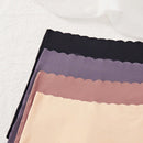 4 piezas de shorts de mujer de cintura alta con decoracion de borde festoneado comodos y elasticos para uso casual