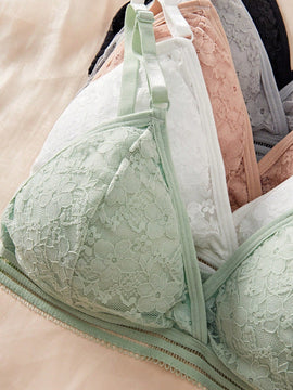 Set de 10 piezas de sujetadores comodos y sexys sin tirantes con encaje