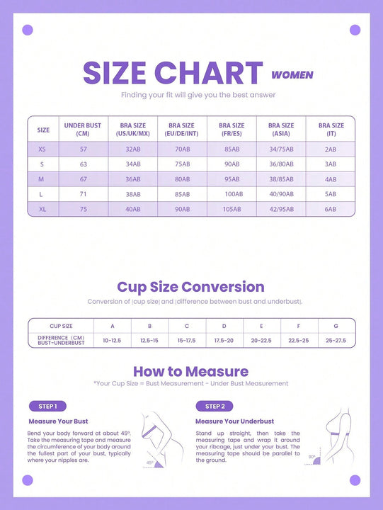 Comodo Sin Anillo De Acero Para Deportes/dormir/yoga/correr, Transpirabe/antiarrugas, Estilo Delgado, Adecuado Para Pechos Grandes Y Pequenos