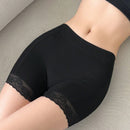 NEW DAZY Falda de mujer con encaje inferior y pantalones cortos de seguridad acoplados de patchwork