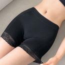 NEW DAZY Falda de mujer con encaje inferior y pantalones cortos de seguridad acoplados de patchwork