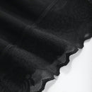 NEW DAZY Falda de mujer con encaje inferior y pantalones cortos de seguridad acoplados de patchwork