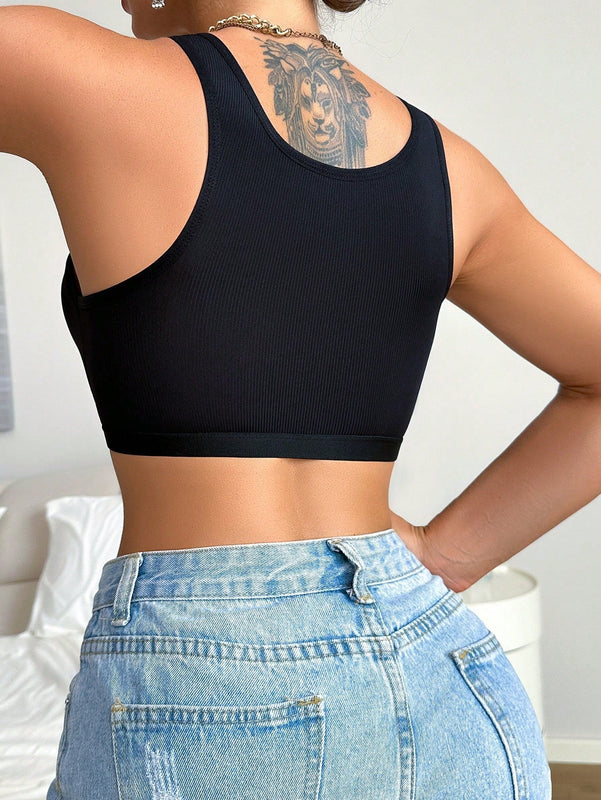 NEW Sujetador tipo Bralette inalambrico para mujer, negro, 1 pieza