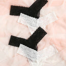 Underwear&sleepwear basics 4 paquete de lenceria de tanga de encaje floral