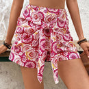 VCAY Shorts de estilo floral para mujer con diseno ideal para vacaciones