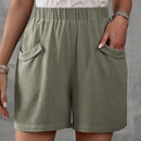 EMERY ROSE Shorts casuales lisos para mujer para uso diario