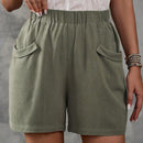 EMERY ROSE Shorts casuales lisos para mujer para uso diario