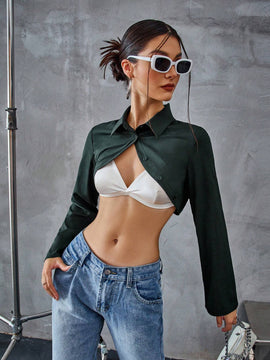 Camisa de mangas cortas y sin mangas para motos estilo largo para damas