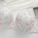 NEW Ropa interior para adolescentes con lindo y dulce patron floral, sujetador push-up comodo y transpirable para recolectar y reducir la leche lateral
