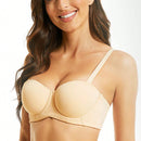 NEW Sujetador sin tirantes para mujer con soporte antideslizante y realce, recoge y sostiene los senos, delgado y sin costuras, con alambre de acero para soporte en el pecho
