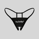 2 piezas de ropa interior sexy para mujeres, ropa interior sexy, tanga sin entrepierna estampado grafico