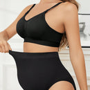Conjunto de brasier y panty simple y recogido de unicolor para dama