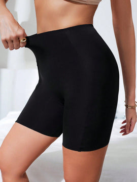 Pantalones cortos de seguridad solidos para mujeres con bolsillos