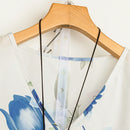 EMERY ROSE Camisa casual de mujer con estampado floral y cuello en V