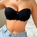 NEW Sosten bralette simple de estilo japones, sosten push-up sexy con encaje y aro para busto pequeno, 1 pieza