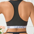Sujetador casual para mujer con estampado de letras