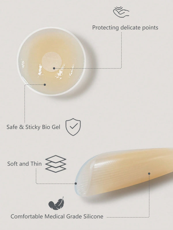 Almohadillas invisibles de silicona para sosten push-up para mujeres. Adecuado para vestidos sin espalda y sin tirantes, bodas u otras ocasiones formales en verano.