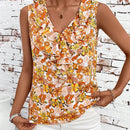 Clasi Camisa de mujer con ribete de volantes y cuello en V