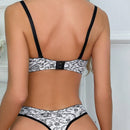 Conjunto de sosten y panty de encaje sexy para mujer