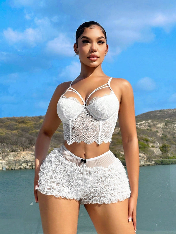 SXY Shorts ultra cortos blancos de cintura baja para mujer para el verano en la playa
