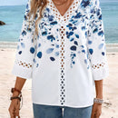 EMERY ROSE Camisa blanca casual de manga larga con estampado grafico para mujer, ropa de estilo vintage para maestras en otono