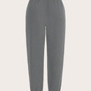 Slayr Pantalones casuales negros para mujer con pierna conica y bolsillos para uso diario