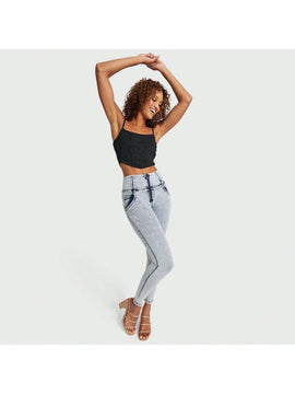Pantalones de Mujer Cremallera Liso