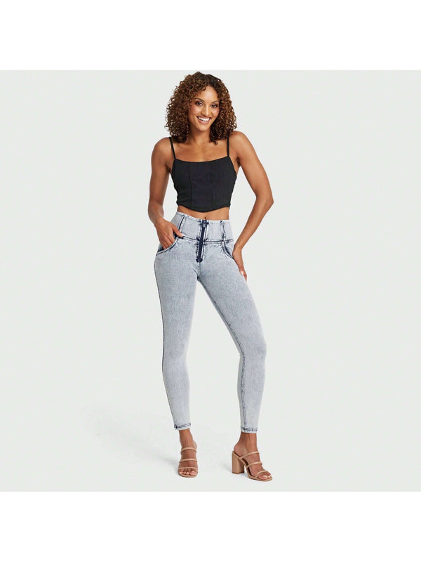 Pantalones de Mujer Cremallera Liso