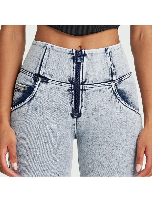 Pantalones de Mujer Cremallera Liso