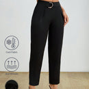 Petite pantalones de pana para mujer con cintura elastica en la parte trasera, apropiados para otono e invierno