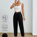 Petite pantalones de pana para mujer con cintura elastica en la parte trasera, apropiados para otono e invierno