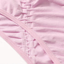 NEW Conjunto de sujetador rosa de verano comodo, delgado y transpirable con pliegues para mujer, que puede usarse como ropa exterior, ropa de dormir dulce y linda sin almohadillas