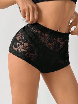 ICON Shorts sexys de encaje para mujer, ultra cortos