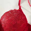 NEW 1 pieza Sosten con aros y push up de encaje floral para mujer