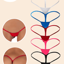 Conjunto de 5 tangas sexys para mujer de cintura baja de seda de leche con espalda en forma de T, lenceria comoda y seductora