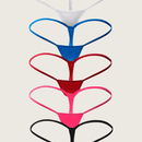 Conjunto de 5 tangas sexys para mujer de cintura baja de seda de leche con espalda en forma de T, lenceria comoda y seductora