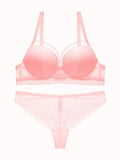 Conjunto de sosten y panty sexy de encaje de moda