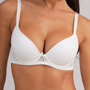 NEW Sujetador push-up con aros y patron de encaje para mujeres