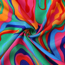 LUNE Camisa de manga abombada con estampado tie-dye para mujeres, ideal para vacaciones y tiempo de ocio