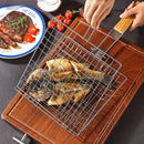 1-Pack Cesta para Parrilla de Acero al Carbono 38.1x81.28 cm - Resistente, Anticorrosiva y Gran Capacidad para Carne, Camarones, Verduras - Cocina al Aire Libre, Camping, Picnics - Mangos Ergonómicos y Distribución Uniforme del Calor
