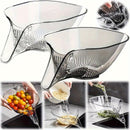 Cesta de Drenaje de Cocina de Alta Calidad y Versátil - Colador de Plástico Multifuncional con Embudo para Verduras, Pasta, Frutas y Ensaladas - Perfecto para Barbacoas y Cocina al Aire Libre