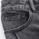 DAZY Jeans casuales de pierna recta para mujer para uso diario