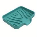 1pc Plato de Jabón de Barra Premium, Fácil de Limpiar, Bandeja/Soporte de Jabón de Silicona Suave con Drenaje Automático para Ducha, Baño, Cocina, Bañera, Mantén el Jabón Seco, Prolonga la Vida del Jabón, Decoración de Regalo de Navidad/Halloween