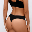 NEW 3 piezas  Bragas solidas de mujer, calzoncillos sin costuras, bragas solidas, corte medio, cintura en V sexy comodo, transpirable, lenceria de mujer de seda de hielo, tanga intimo